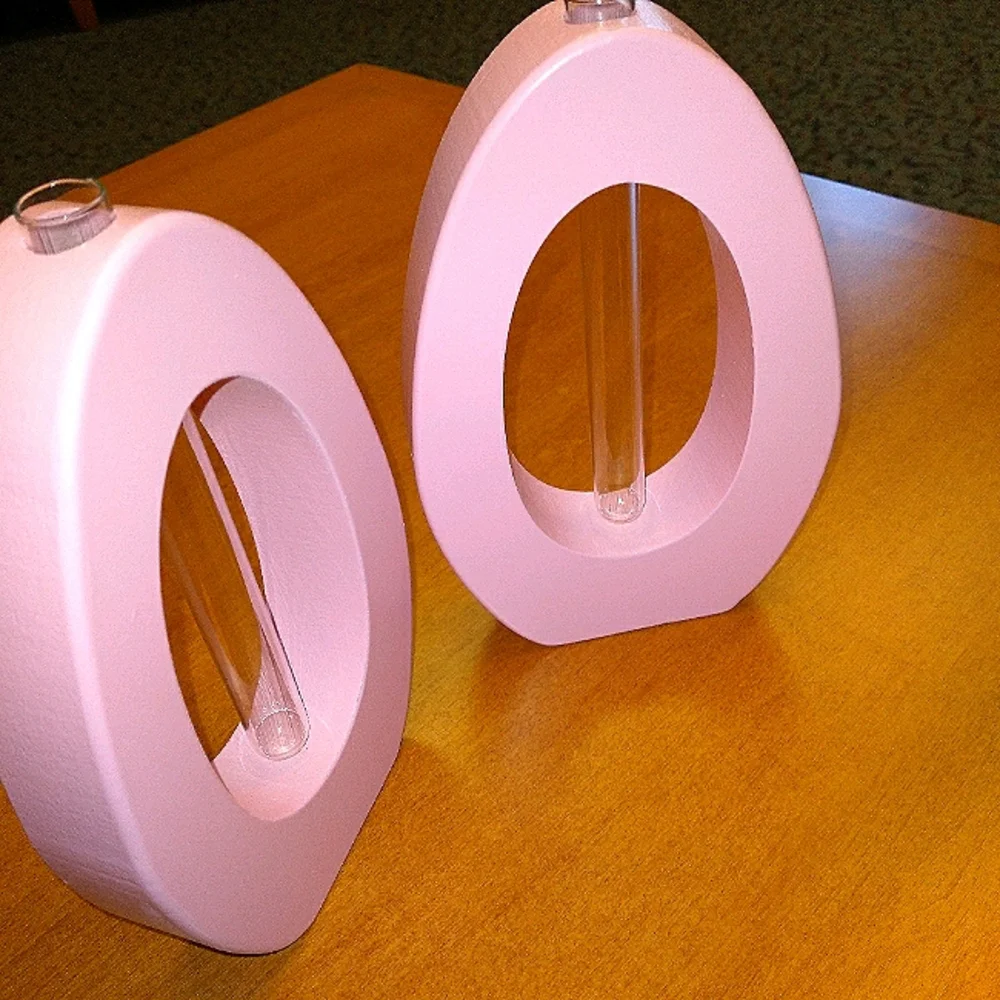 Oval cylinder vase